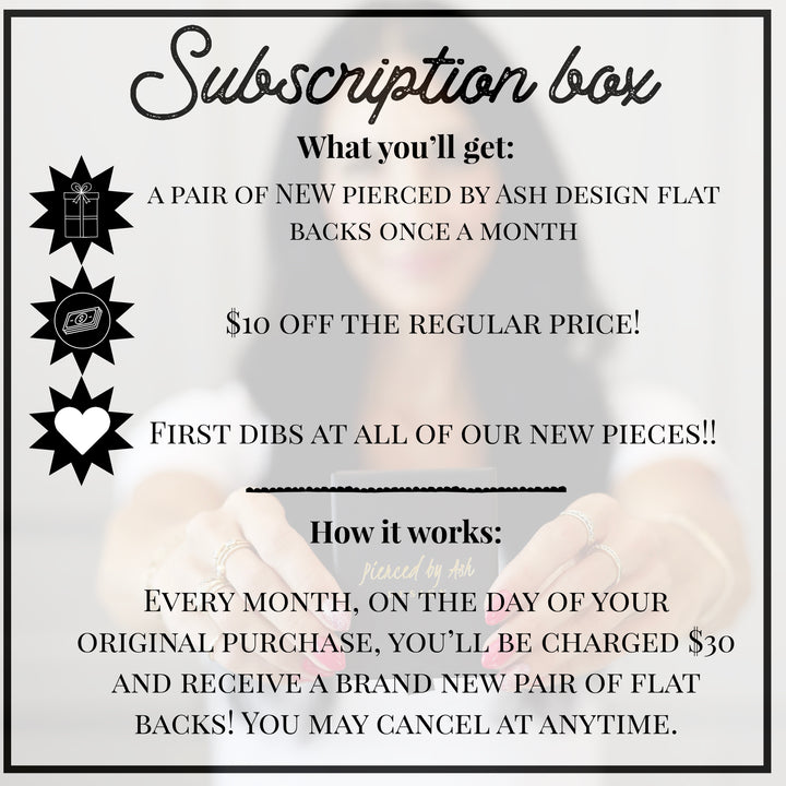 Monthly Flat Back Subscription